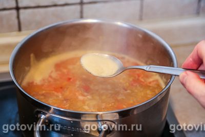 Суп из чечевицы и бекона